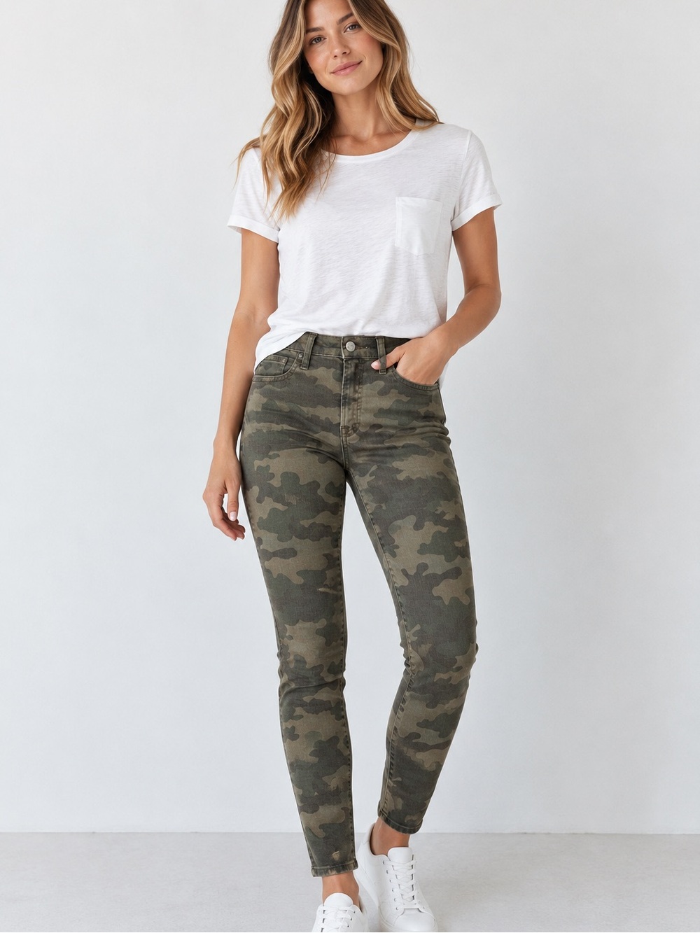 NWT GAP Camo High Rise Skinny Jeans